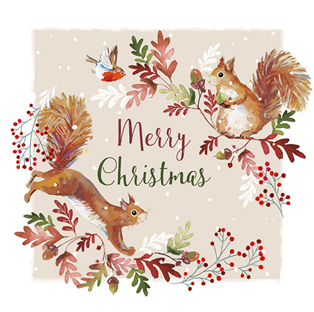 Felicitare - Merry Christmas - Wild Life | Ling Design