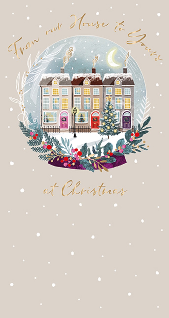  Felicitare - From Our House to Yours at Christmas | Ling Design 