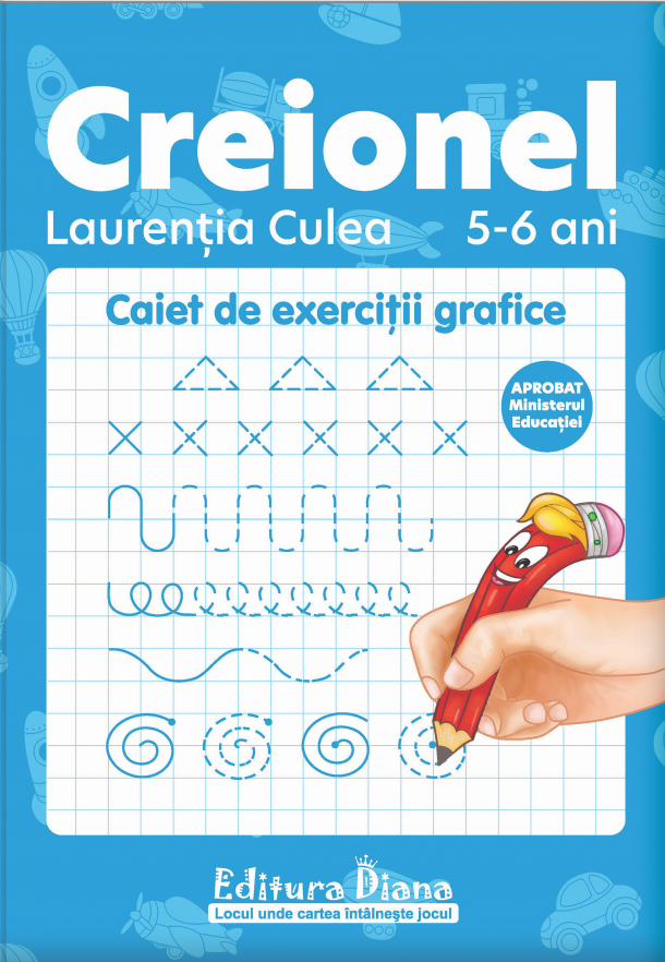 PDF Creionel 5-6 ani. Caiet de exercitii grafice | carturesti.ro Scolaresti