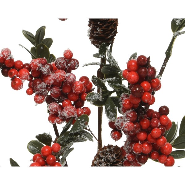 Ornament brad - Spray Plastic Berries - Pinecones | Kaemingk