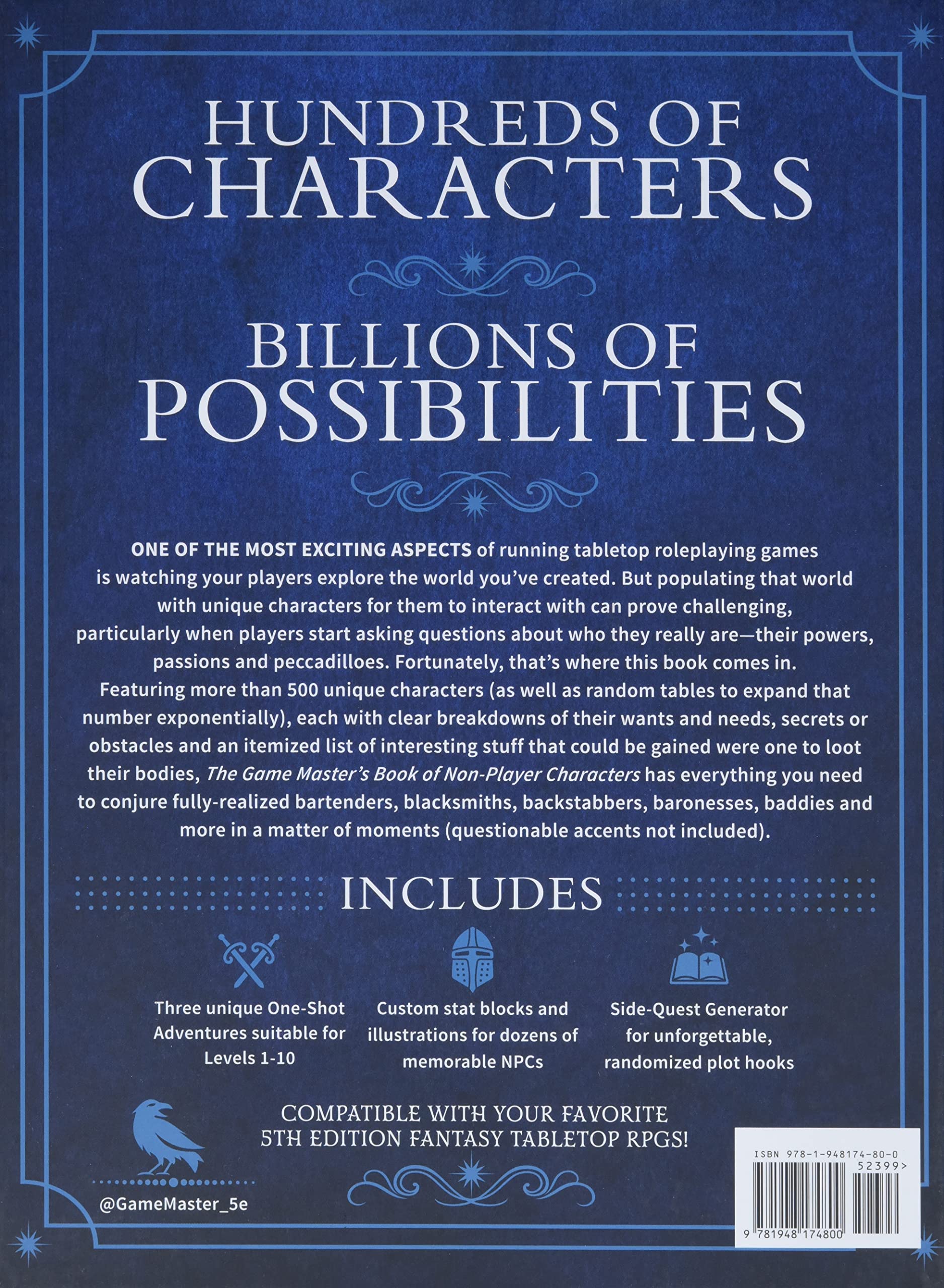 The Game Master\'s Book of Non-Player Characters | Jeff Ashworth - 1 | YEO