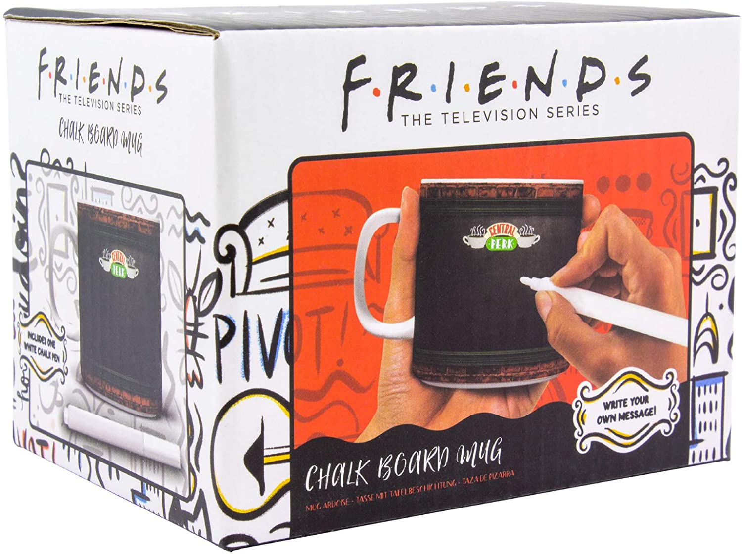 Cana - Central Perk Chalkboard Mug with Chalk Pen | Paladone