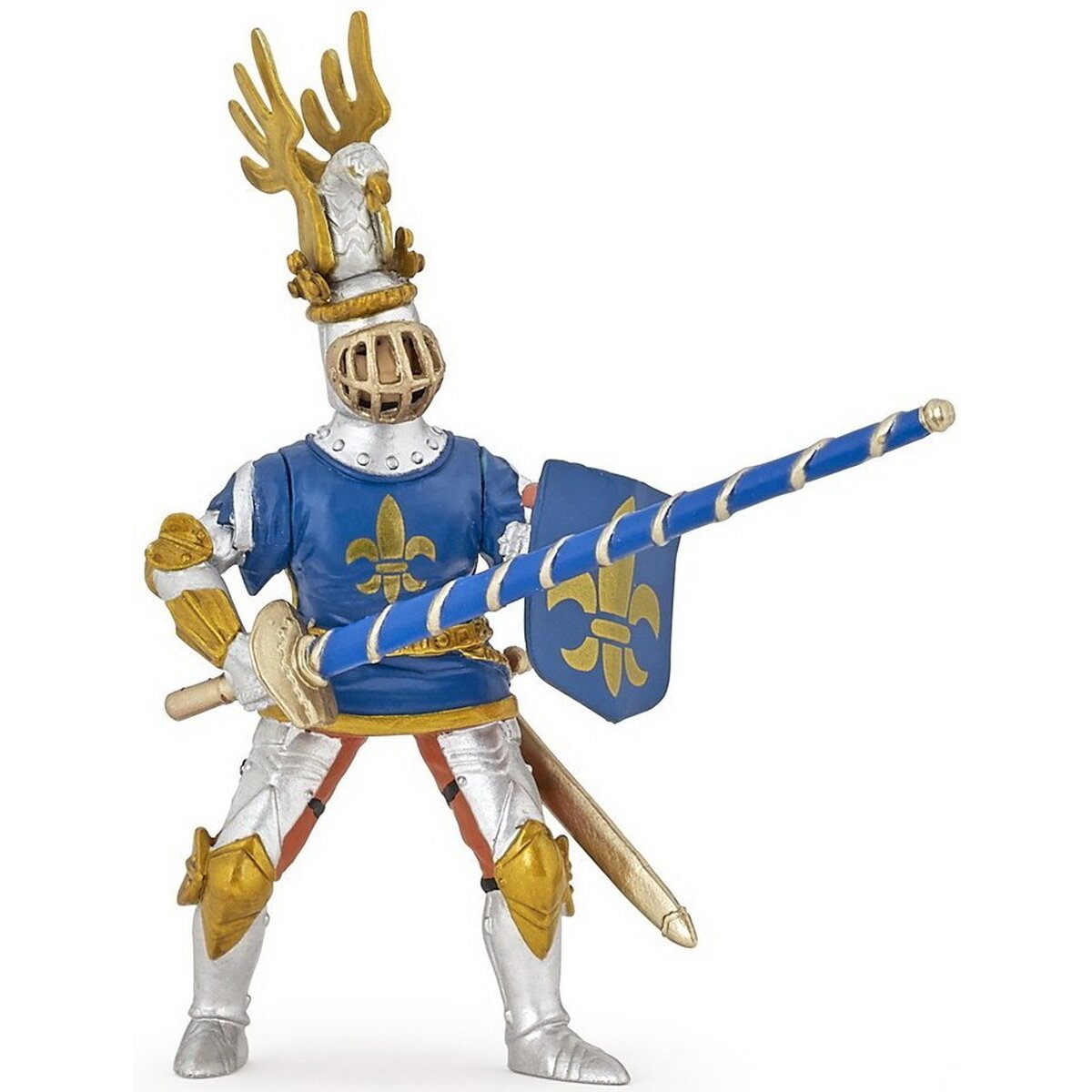 Figurina - Cavaler Crin Albastru | Papo image13