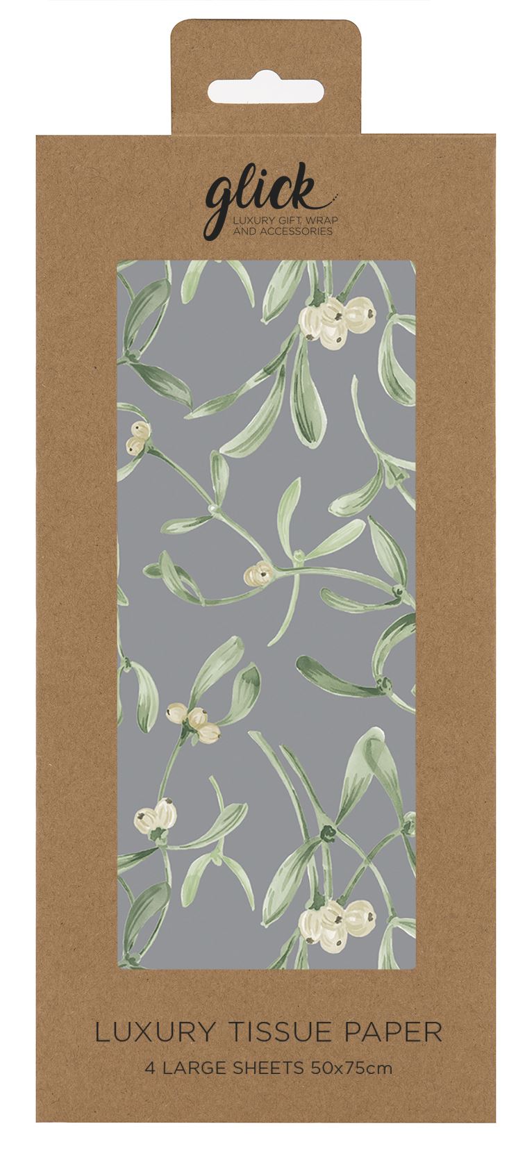 Hartie satinata - Tissue - Mistletoe Grey | Glick