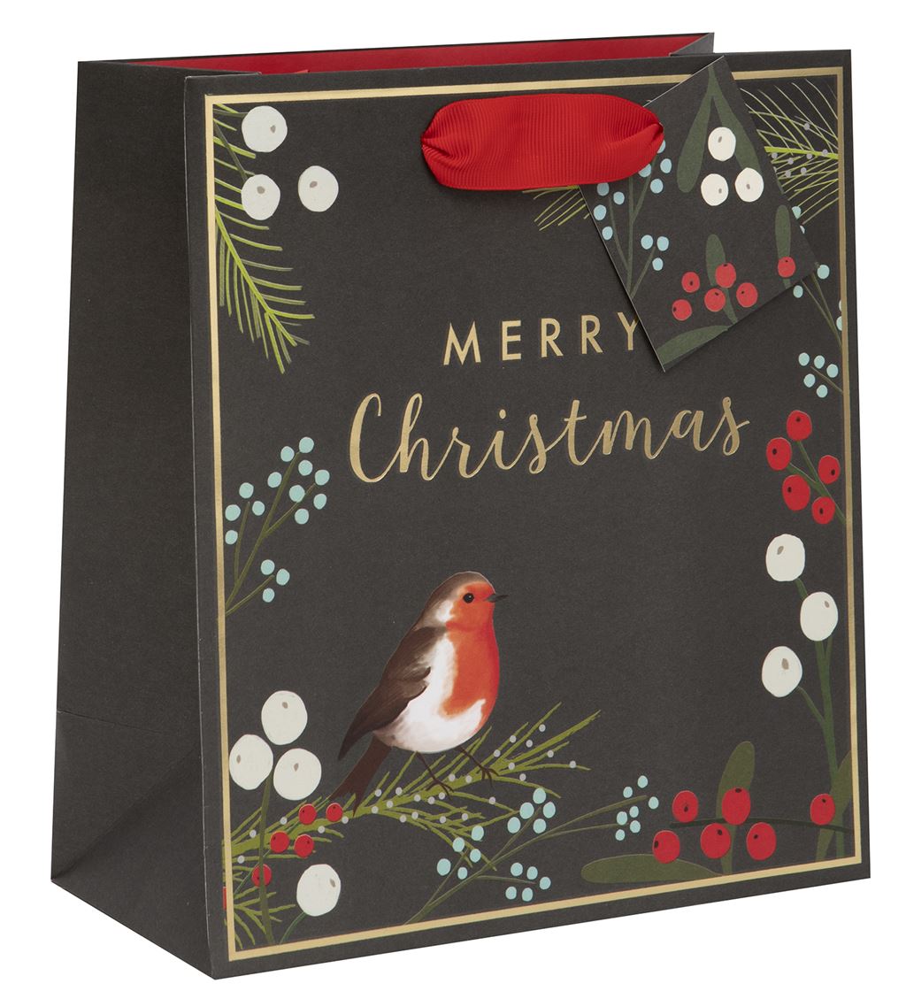 Punga de cadou - Medium - Christmas Robin | Glick