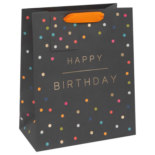 Punga cadou - Happy Birthday Spots, Large | Glick