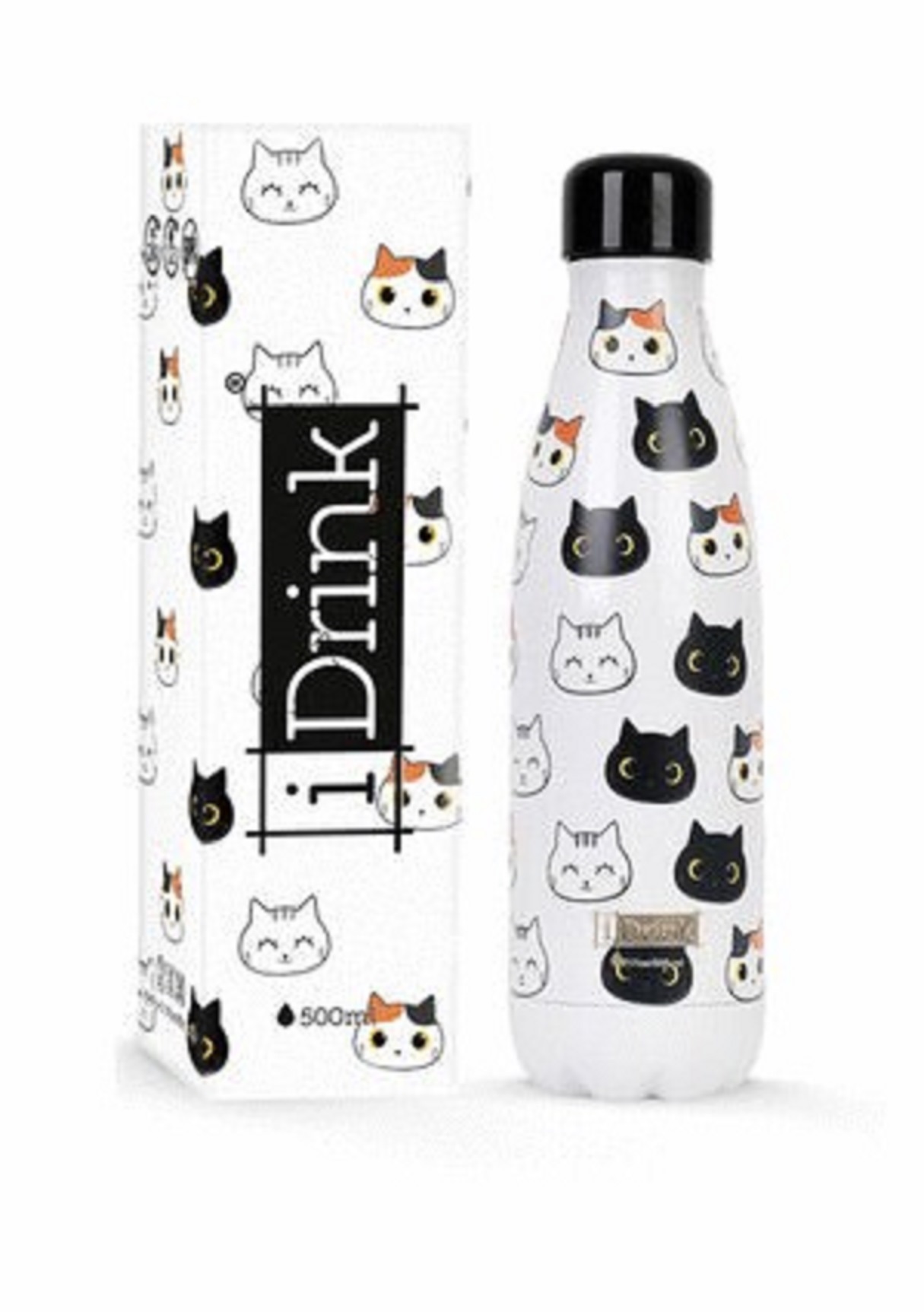 Termos cu perete dublu - Pisica, 500 ml