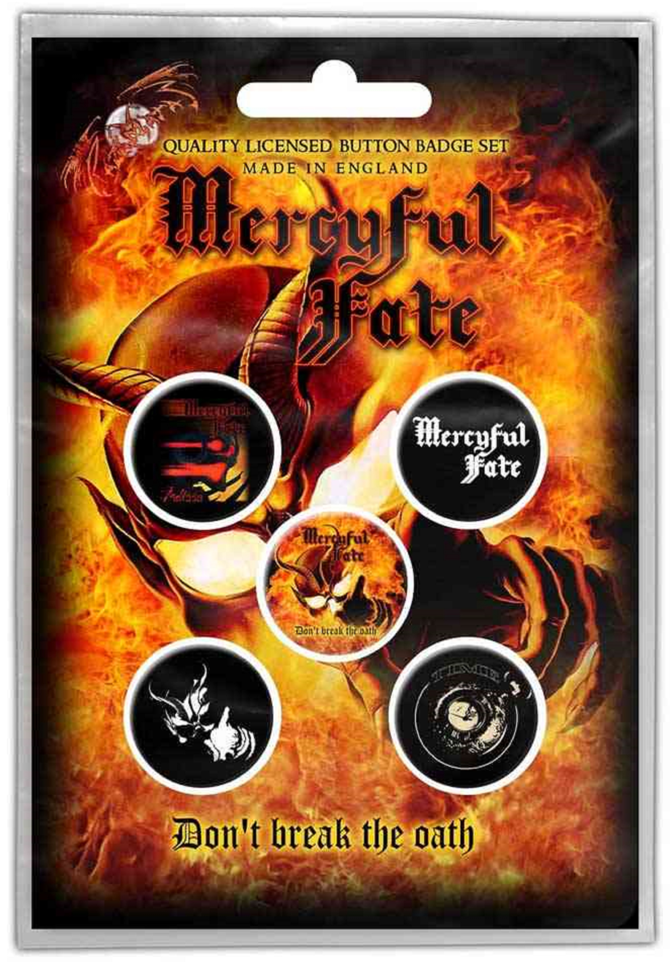 Set 5 insigna - Mercyful Fate - Don't Break the Oath | Rock Off