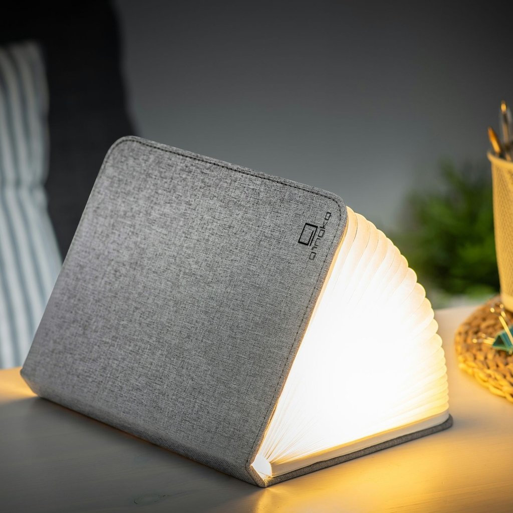 Lampa - Mini Smart Booklight Grey Fabric | Gingko