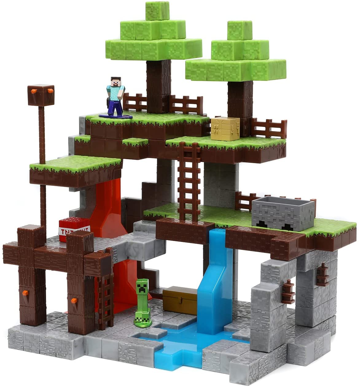 Minecraft scena de joaca - Seria Overworld | Jada Toys