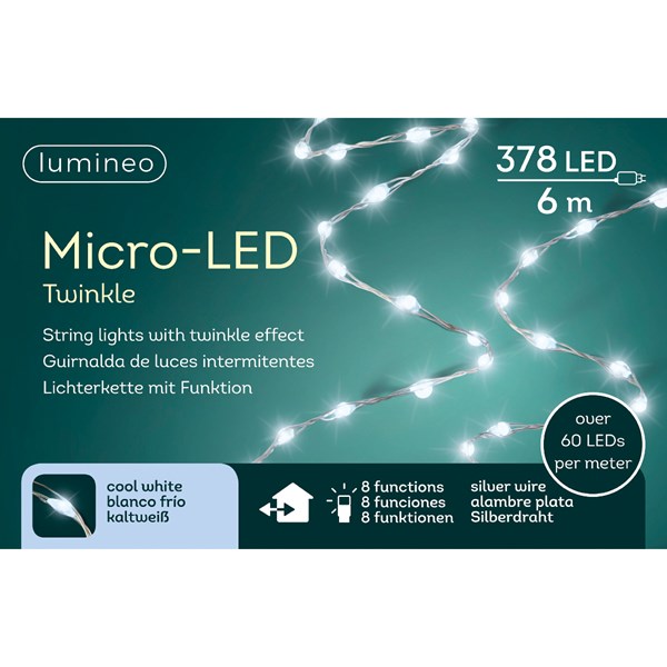 Ghirlanda de luminite - Micro LED Extra Dense Lights Twinkle - Outdoor, 6 m | Kaemingk