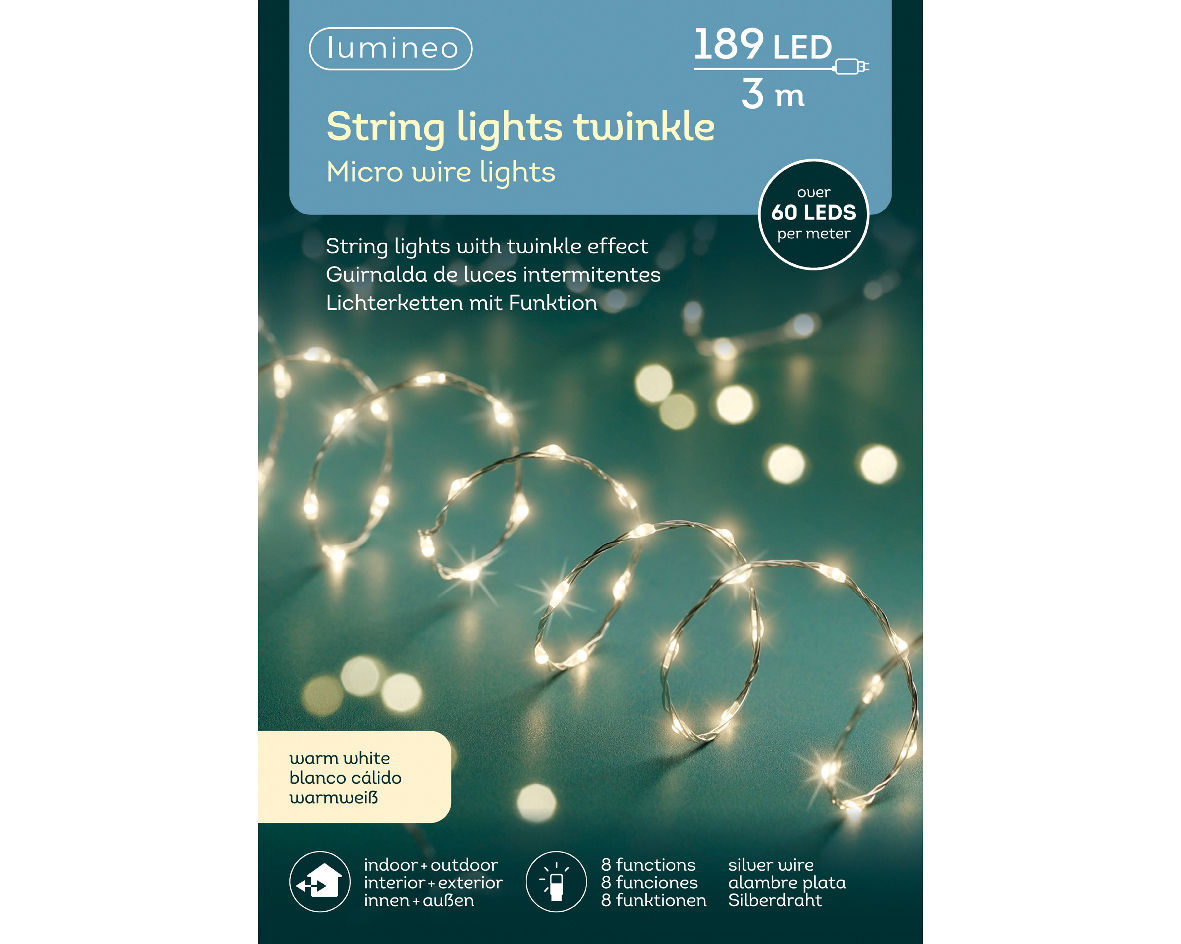 Ghirlanda de luminite - Micro LED Extra Dense Lights Twinkle - Outdoor | Kaemingk - 2 | YEO