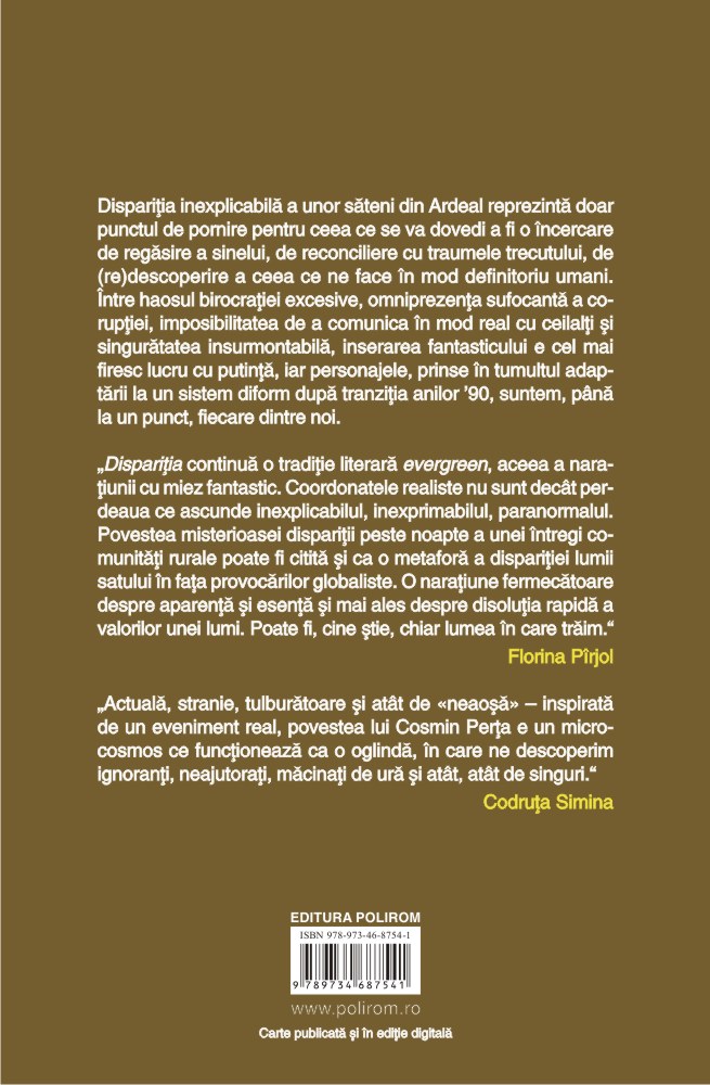 Disparitia | Cosmin Perta