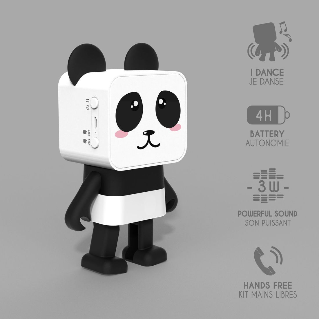 Mini boxa portabila - Dancing Animals - Panda | MOB - 3 | YEO