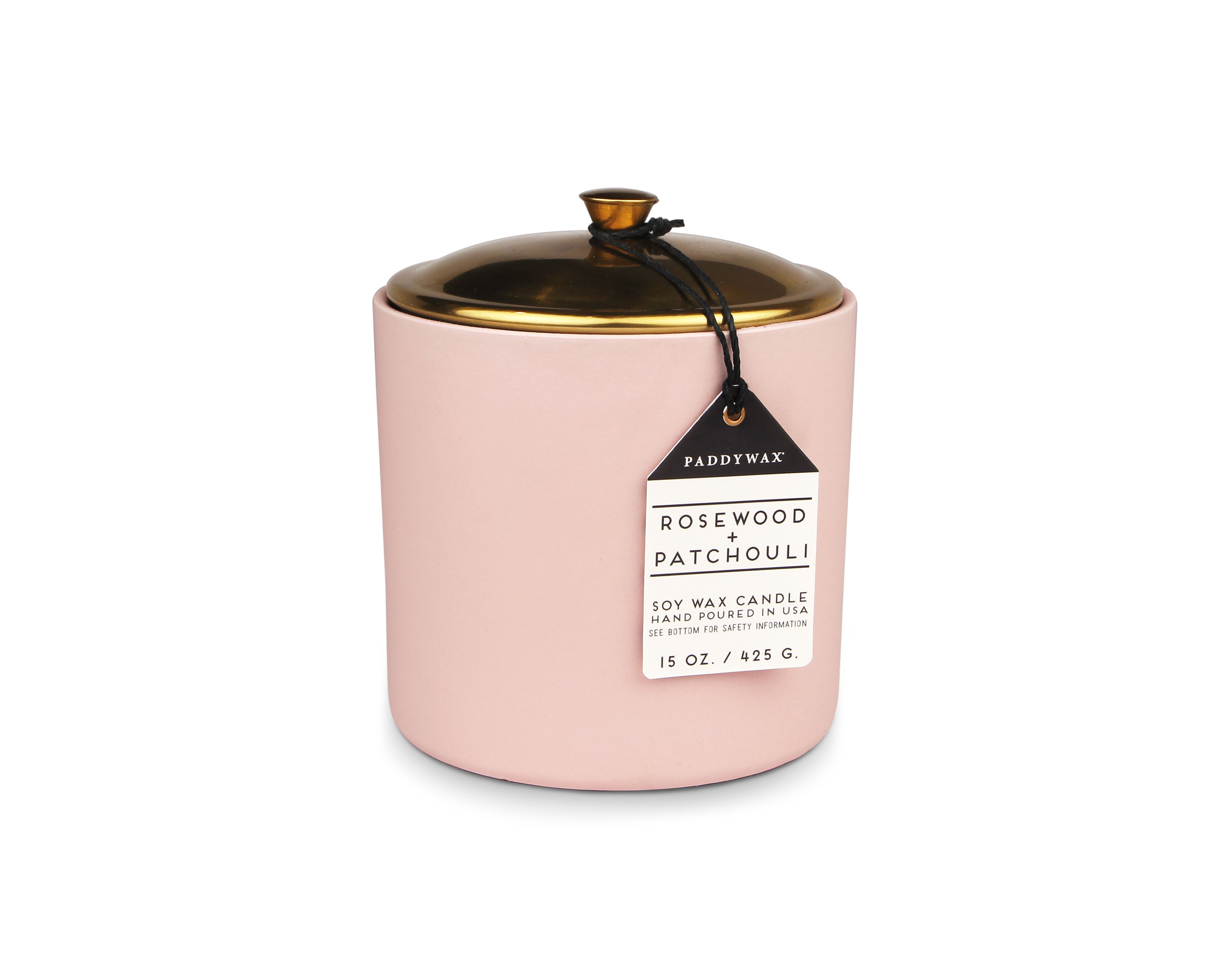 Lumanare parfumata - Hygge - 3-Wick Ceramic - Blush - Rosewood and Patchouli, 425g