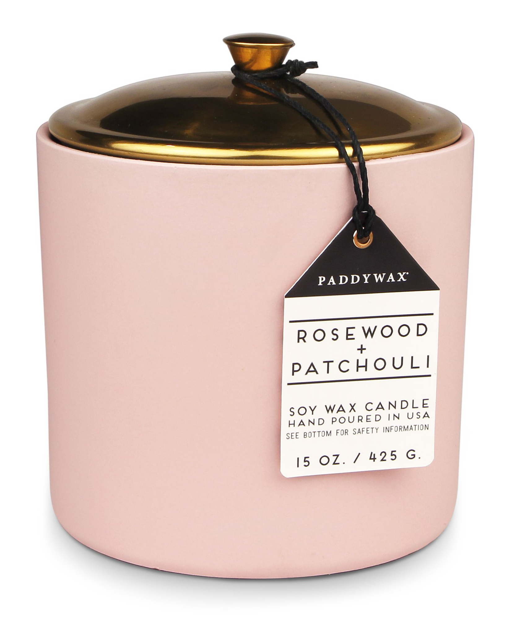 Lumanare parfumata - Hygge - 3-Wick Ceramic - Blush - Rosewood and Patchouli, 425g | Paddywax
