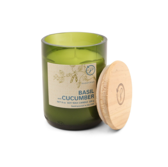 Lumanare - ECO Green - Basil and Cucumber, 226g