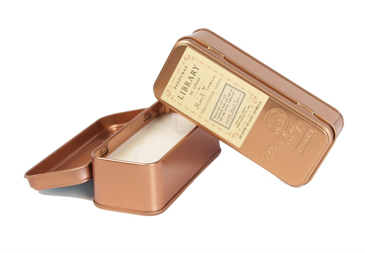 Lumanare - Library Two Wick Travel Tin - Mark Twain