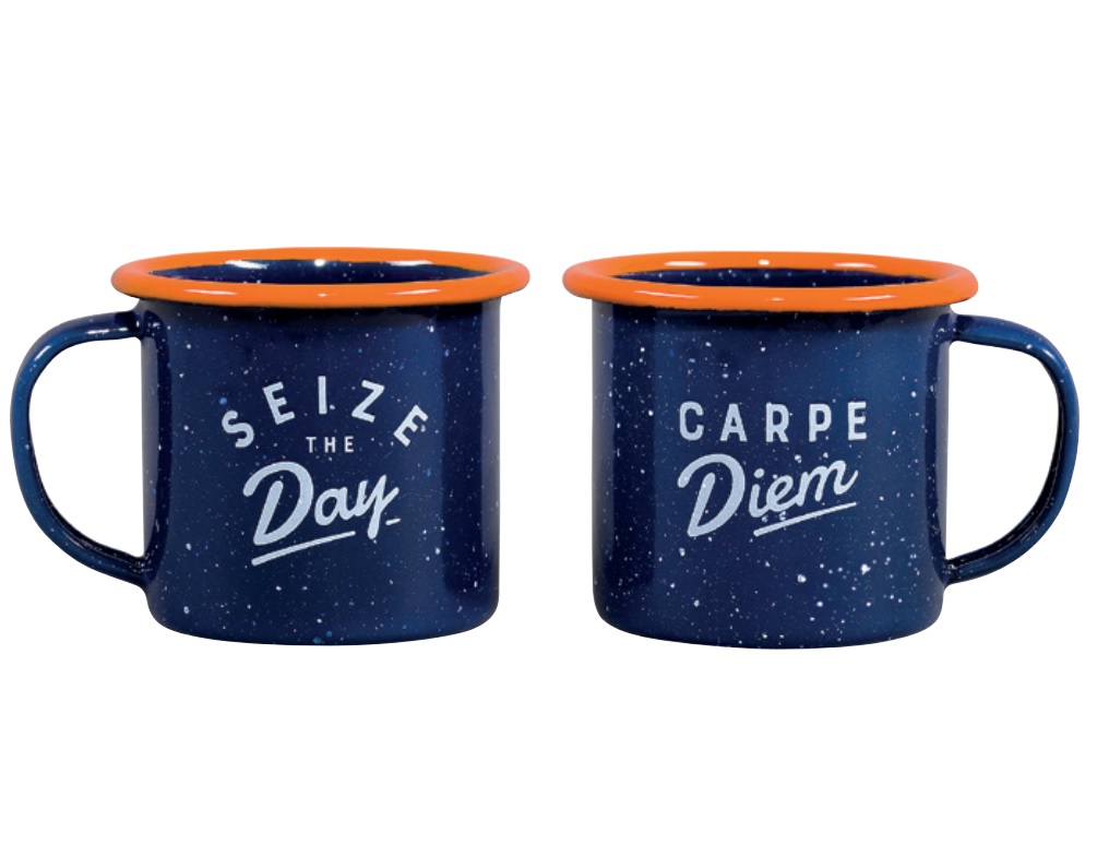 Set 2 cani espresso - Seize The Day & Carpe Diem | Gentlemen\'s Hardware