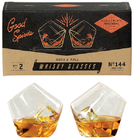 Set 2 pahare pentru whisky