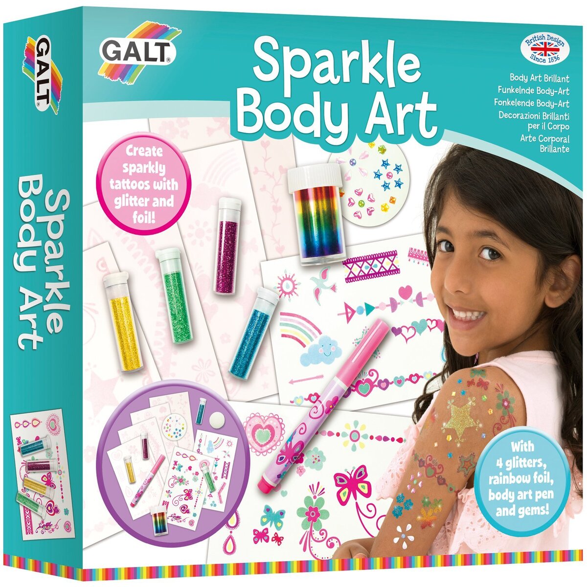 Kit tatuaje sclipitoare - Body Art | Galt - 1 | YEO