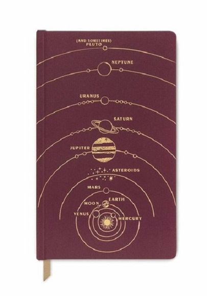 Carnet - Burgundy Solar System - Matte Satin Bookcloth | DesignWorks Ink - 1 | YEO