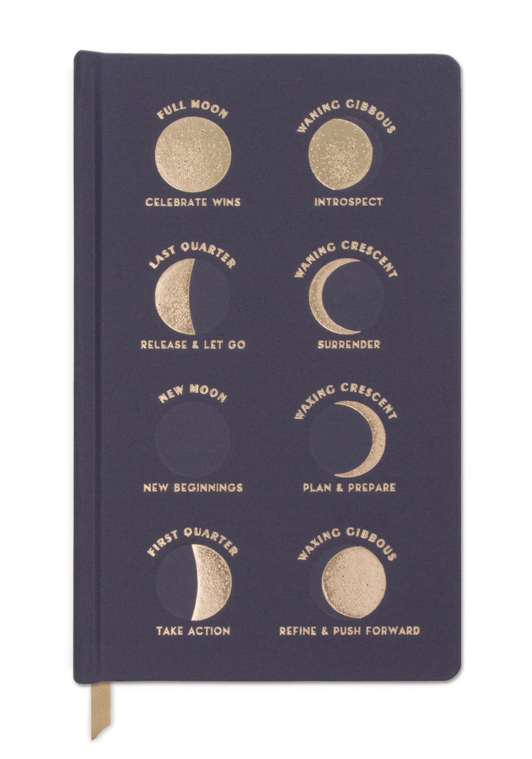 Carnet - Charcoal Moon Phases - Matte Satin Bookcloth | DesignWorks Ink - 1 | YEO