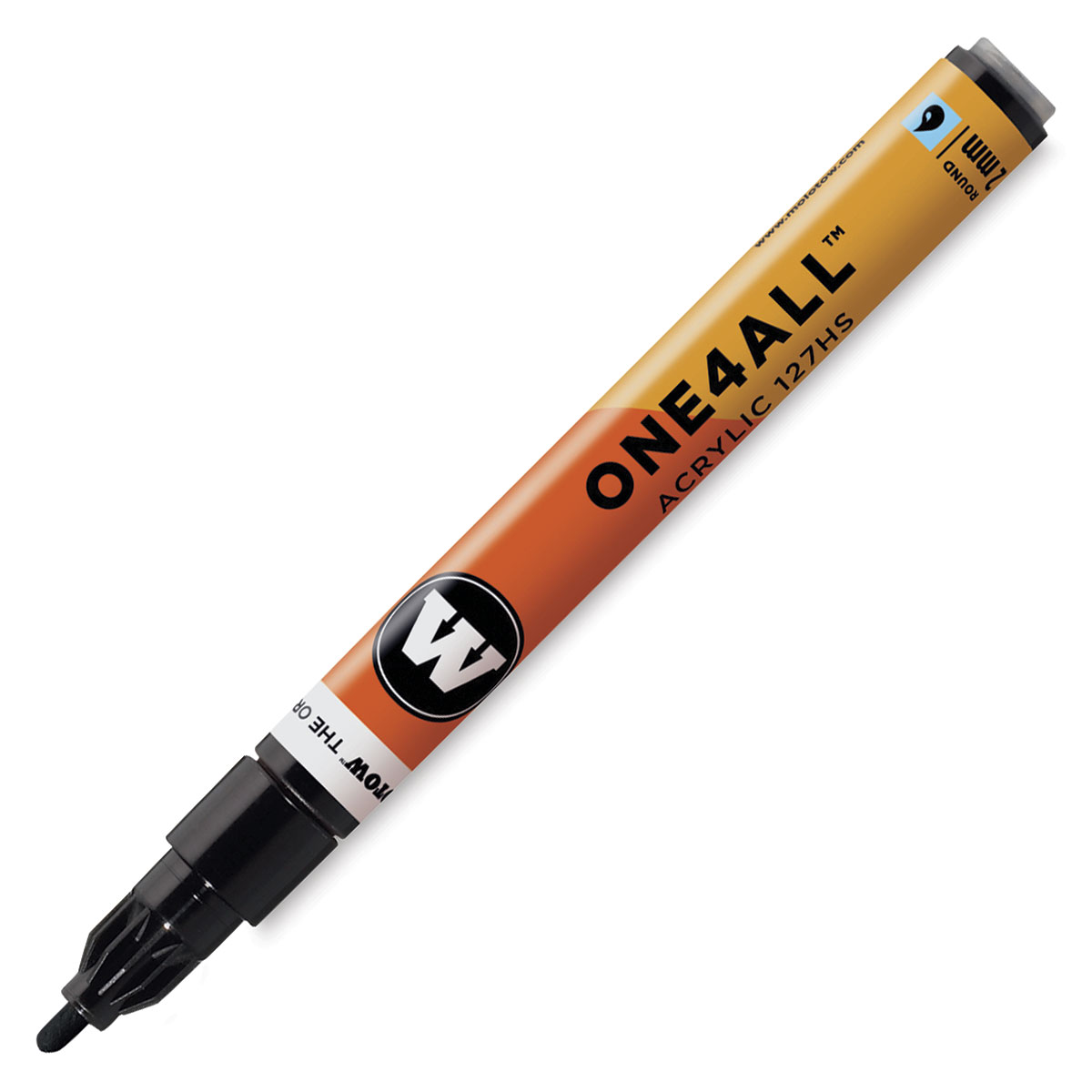 Marker acrilic - One4All 127HS 2 mm, Signal Black | Molotow