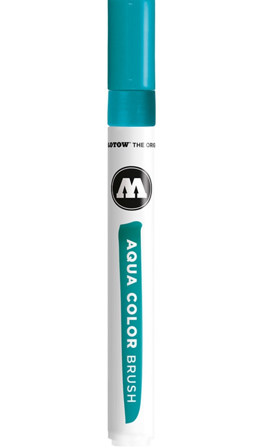 Marker - Brush Pen Aqua Color, Turquoise | Molotow