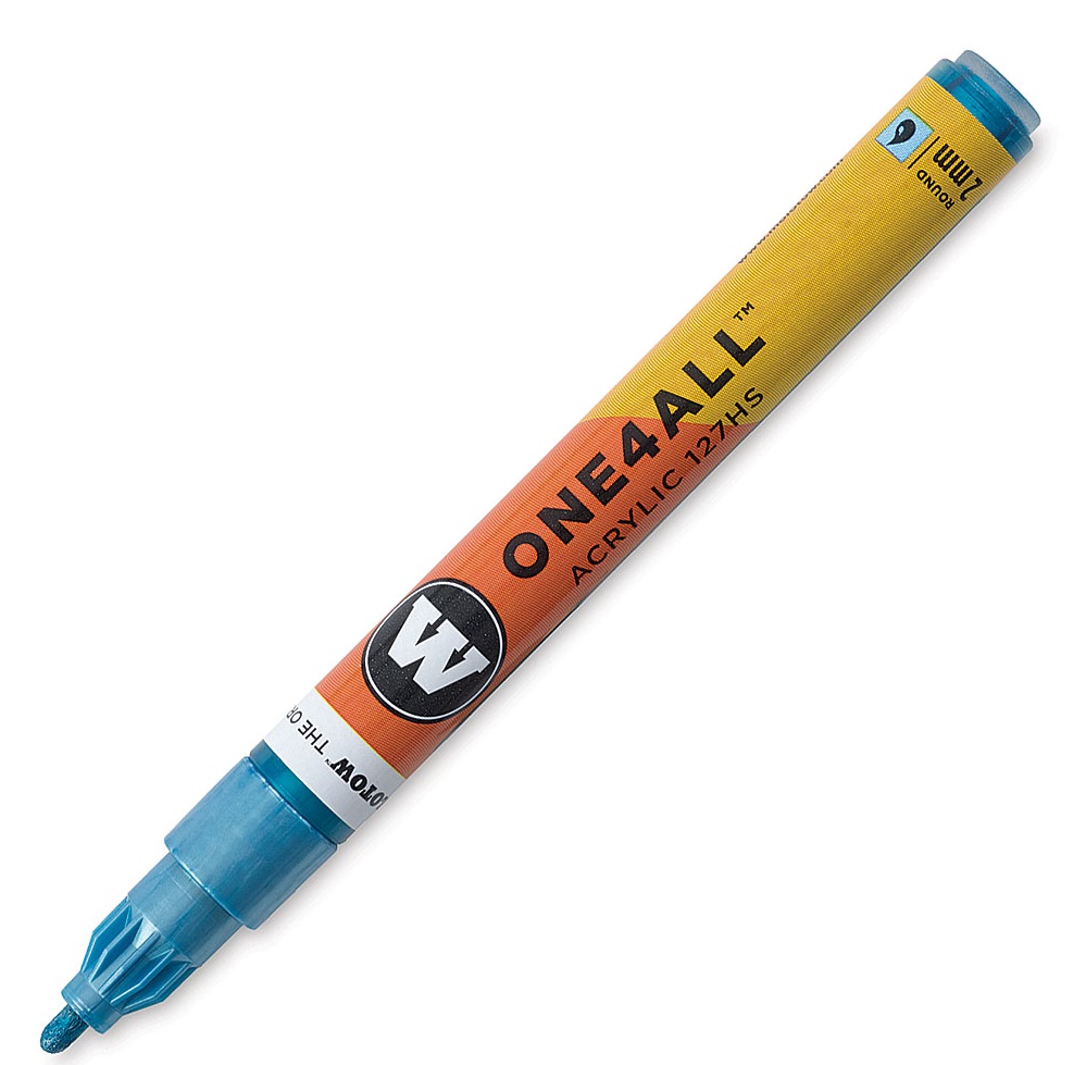 Marker acrilic - One4All 127HS 2 mm, Metallic Blue | Molotow