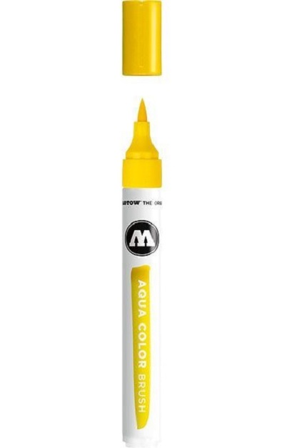 Marker - Brush Pen Aqua Color, Primary Yellow | Molotow