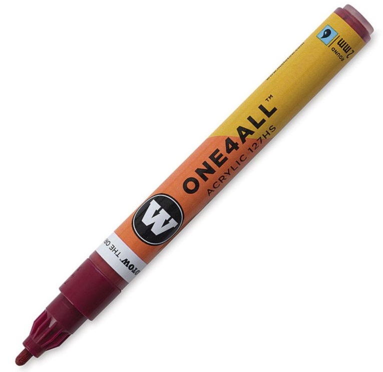 Marker acrilic - One4All 127HS 2 mm, Burgundy | Molotow