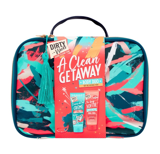 Set cosmetice cu geanta - Dirty Works Clean Getaway Body Duo | Dirty Works