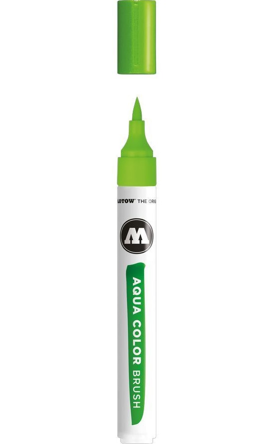 Marker - Brush Pen Aqua Color, Yellow Green | Molotow - 1 | YEO