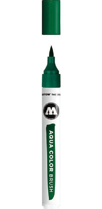 Marker - Brush Pen Aqua Color, Dark Green | Molotow