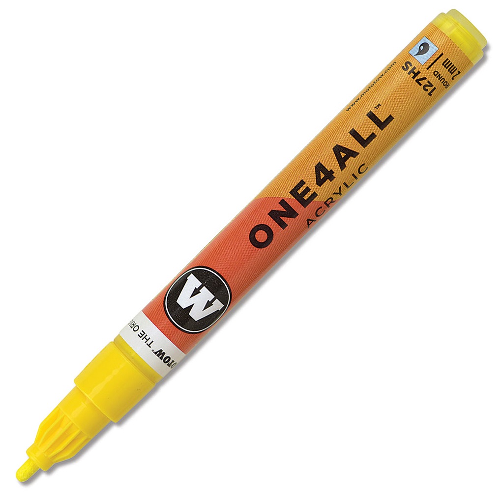 Marker acrilic - One4All 127HS 2 mm, Zinc Yellow | Molotow