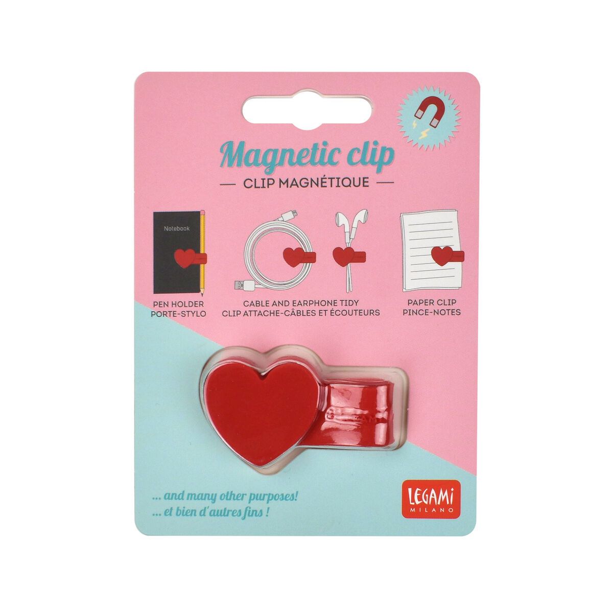 Clip magnetic - Inima | Legami - 1 | YEO