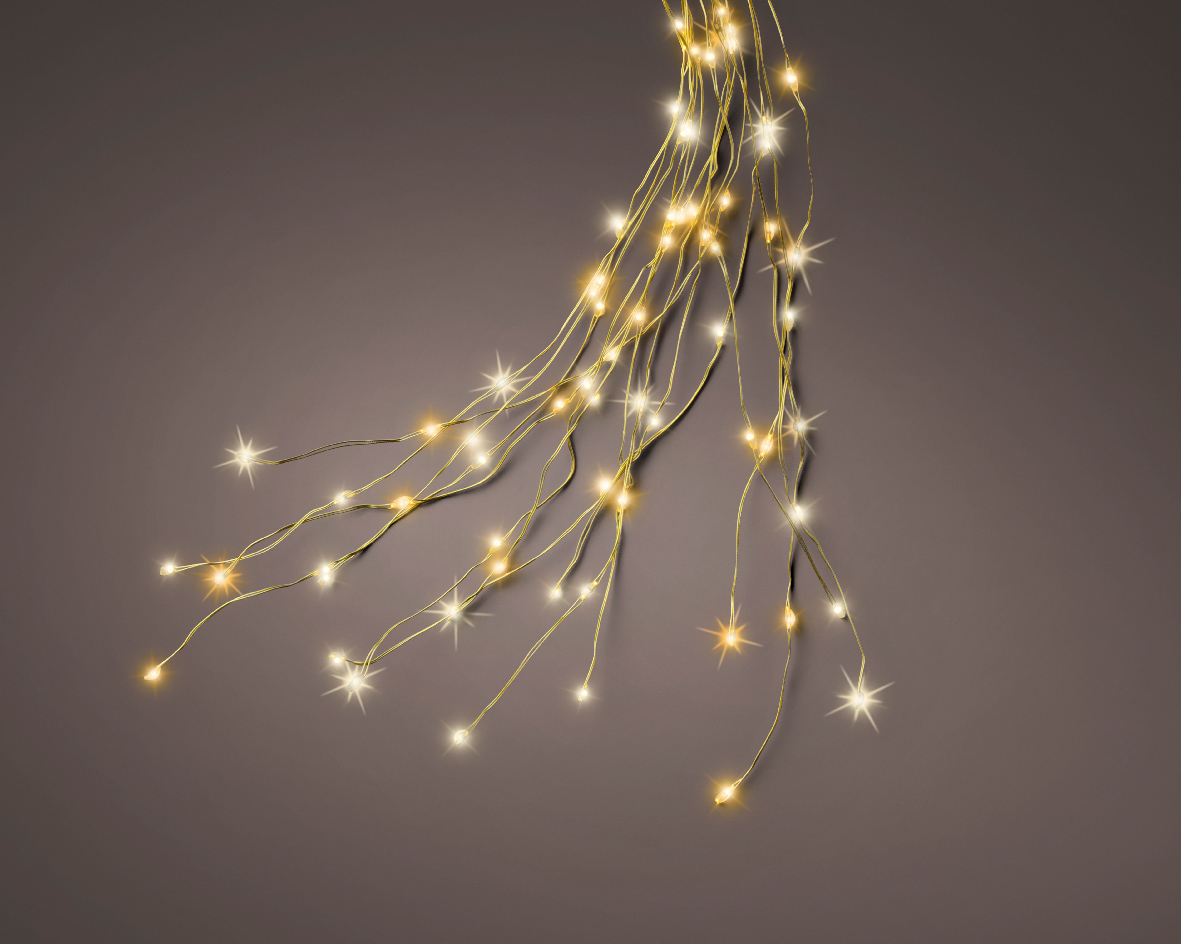 Instalatie decorativa - Micro LED - Tree Bunch Flashing Effect - Outdoor - Gold | Kaemingk