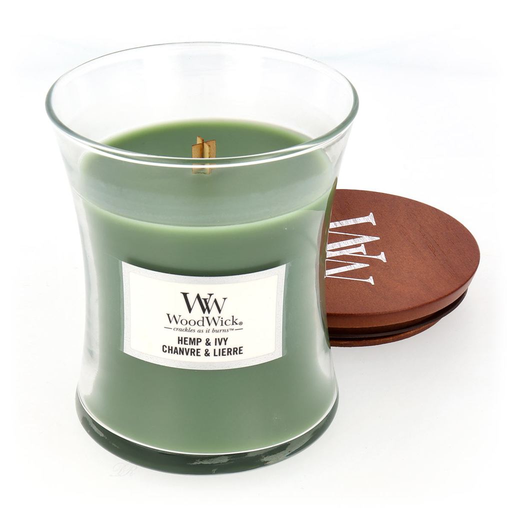 Lumanare parfumata - Hemp And Ivy, Medium Jar | WoodWick