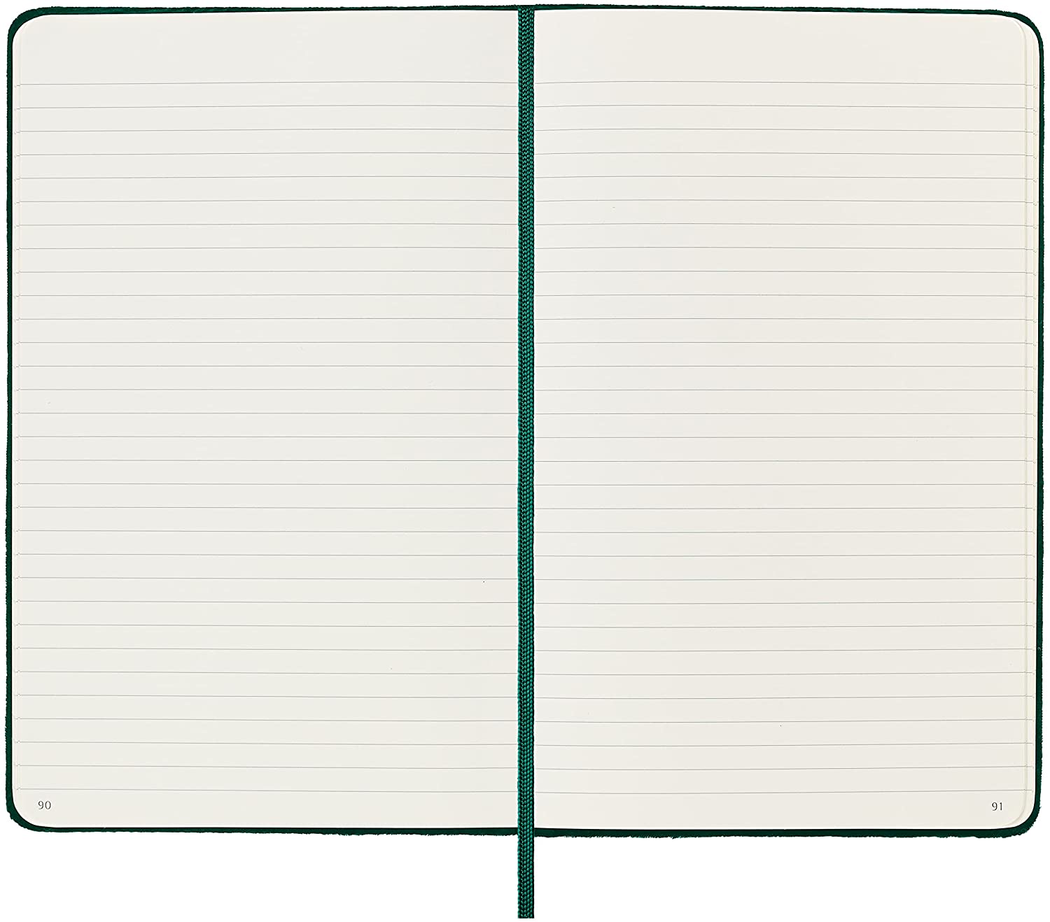 Carnet - Moleskine Velvet - Large, Hard Cover, Ruled - Green | Moleskine - 6 | YEO