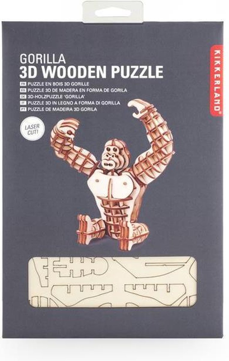 Puzzle 3D - Gorilla | Kikkerland