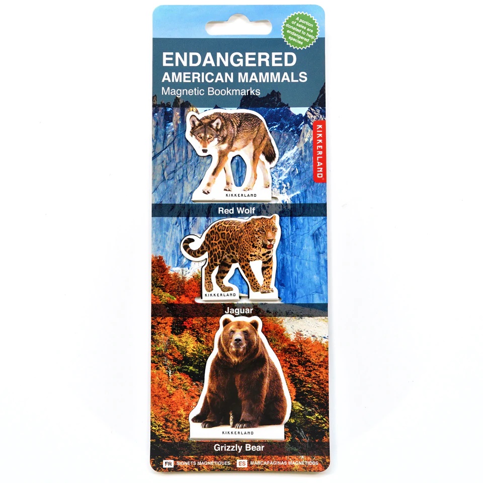 Set semne de carte magnetice - American Mammals | Kikkerland - 1 | YEO