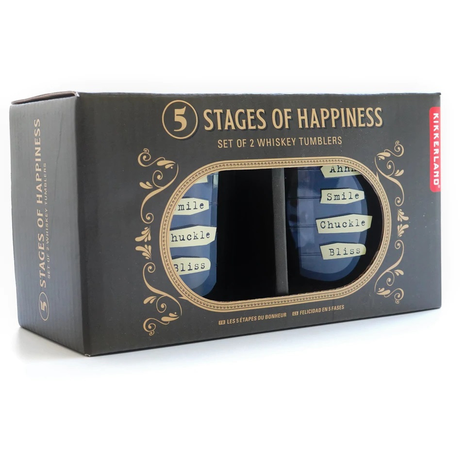 Set pahare - Five Stages To Happiness | Kikkerland