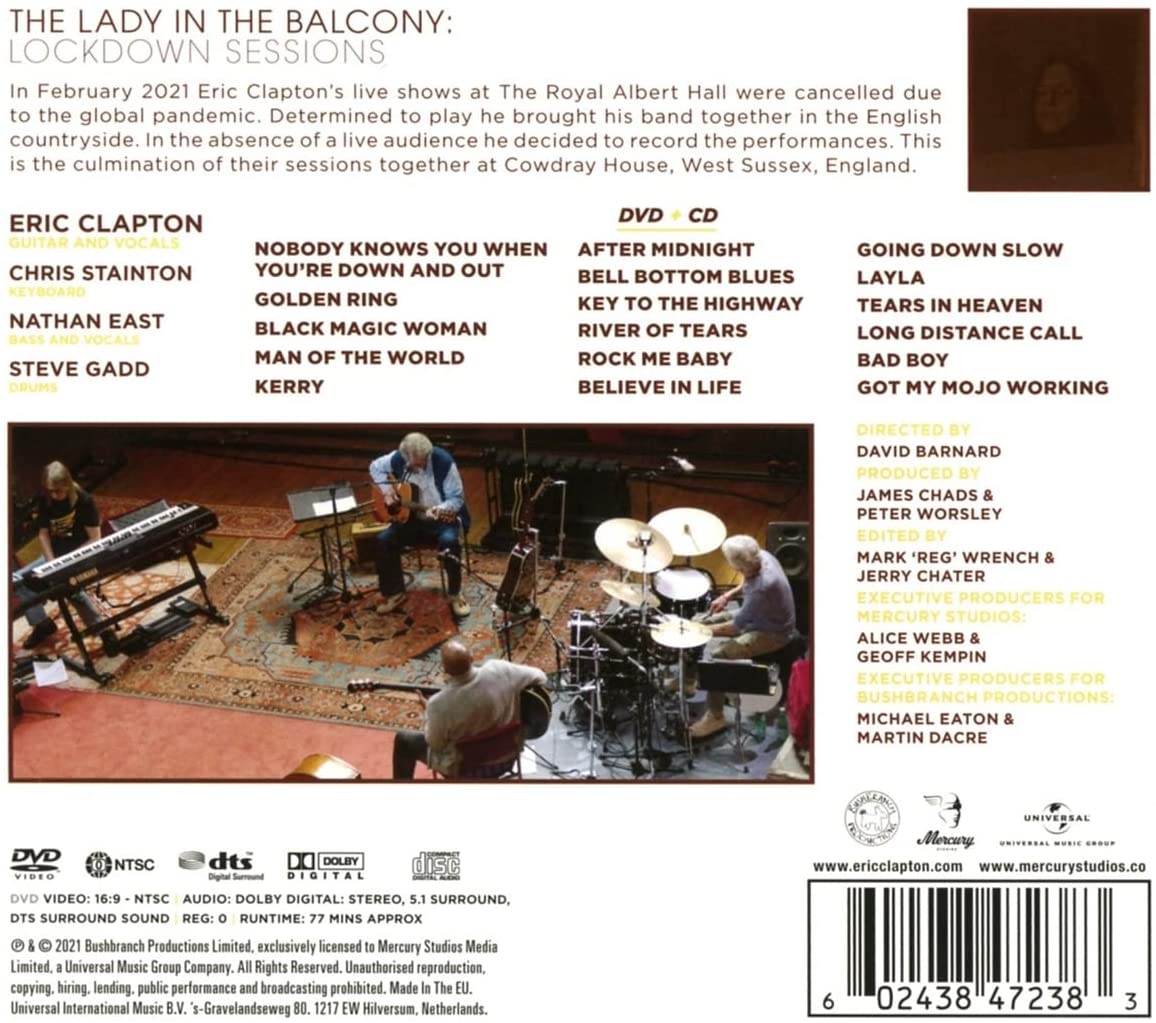 The Lady In The Balcony: Lockdown Sessions (CD+DVD) | Eric Clapton - 1 | YEO