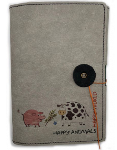 Carnet de buzunar cu pix - Rabs Happy Animals, Small | Paper Art - 1 | YEO