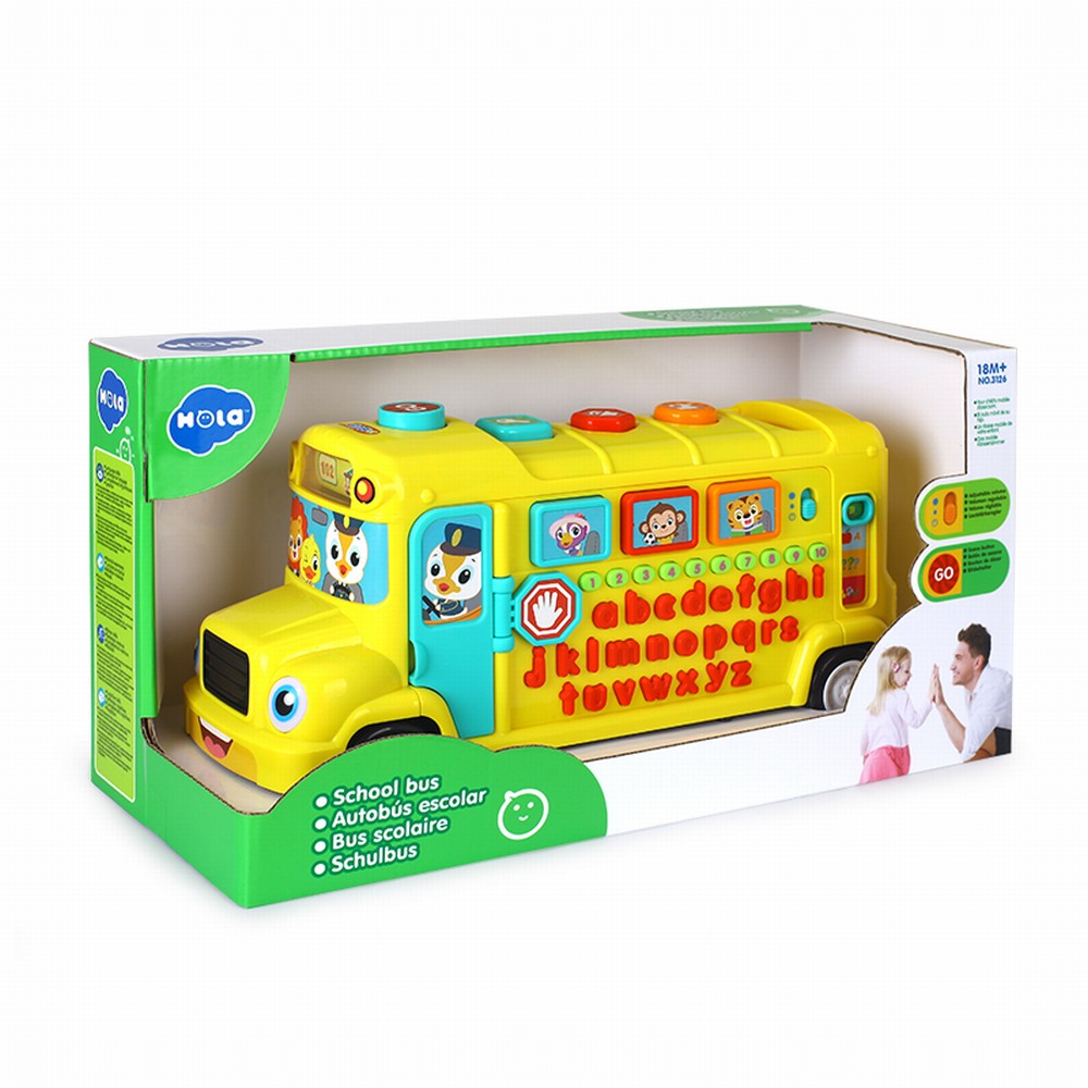 Jucarie interactiva - School Bus with Music/Light | Hola - 2 | YEO