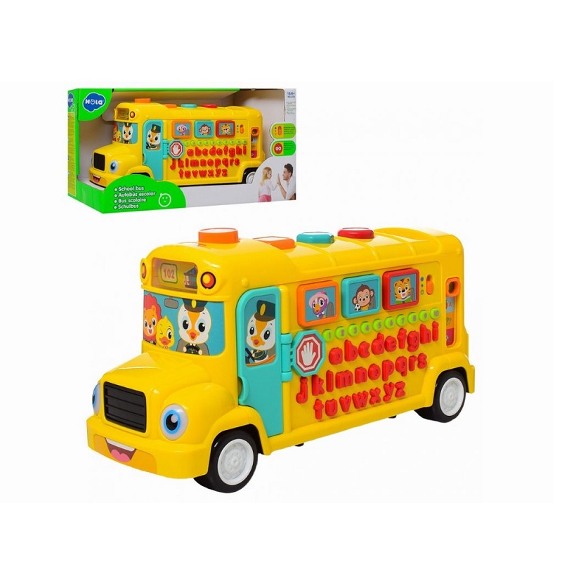 Jucarie interactiva - School Bus with Music/Light | Hola - 1 | YEO