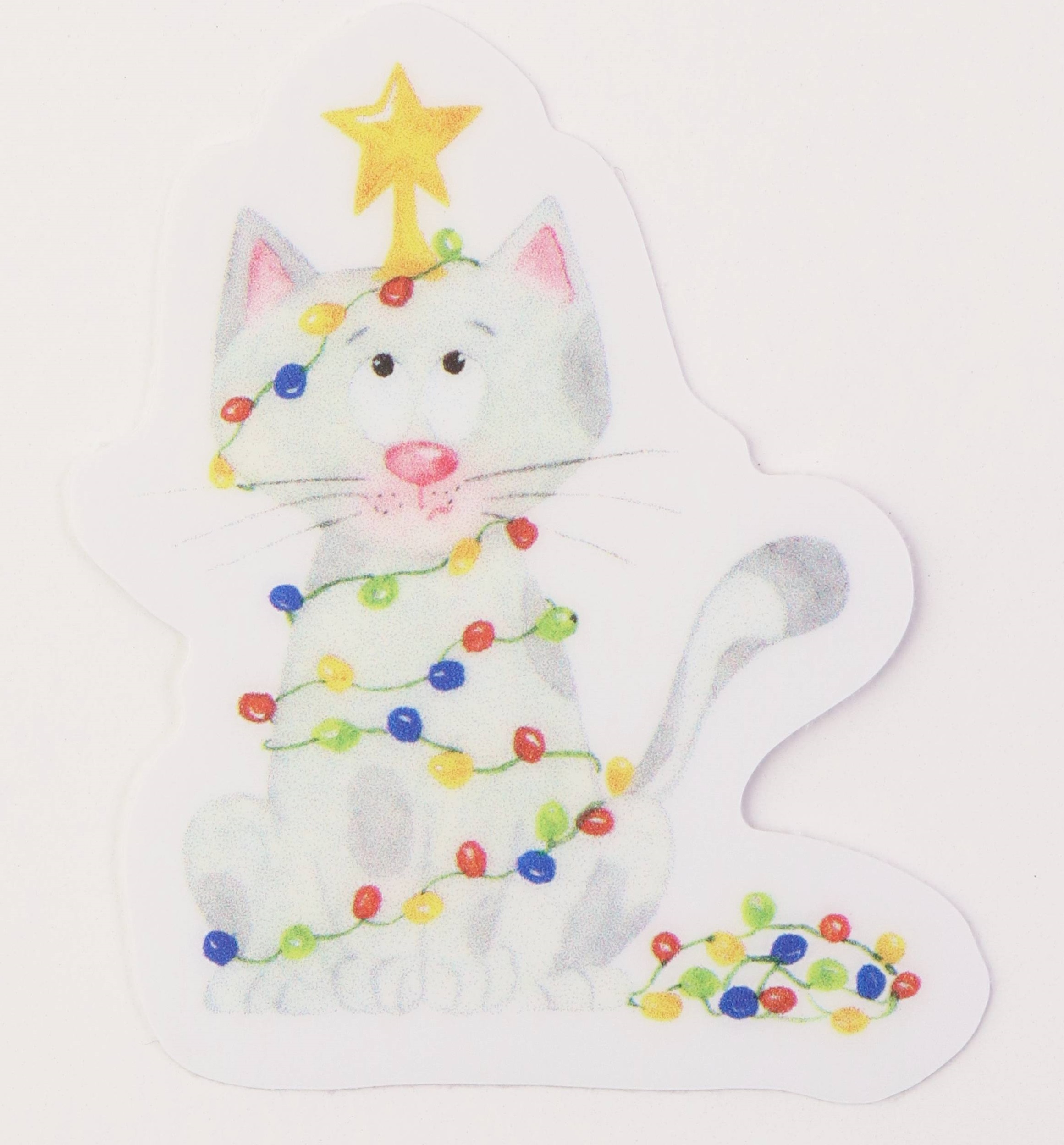  Sticker - Christmas Cat | Buburuza cu ghetute 