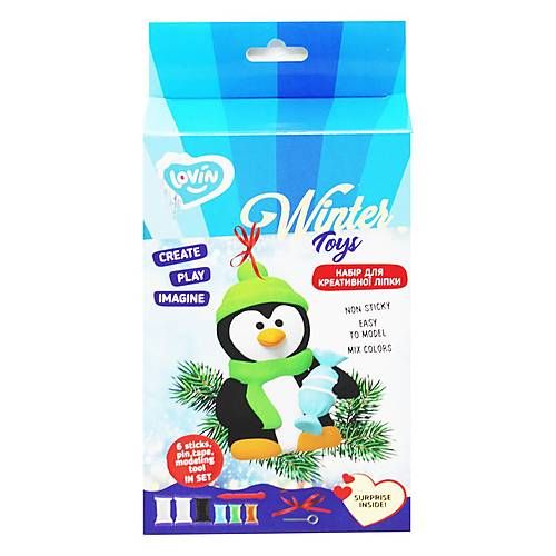 Set de modelat plastilina - Penguin | Okto Clay