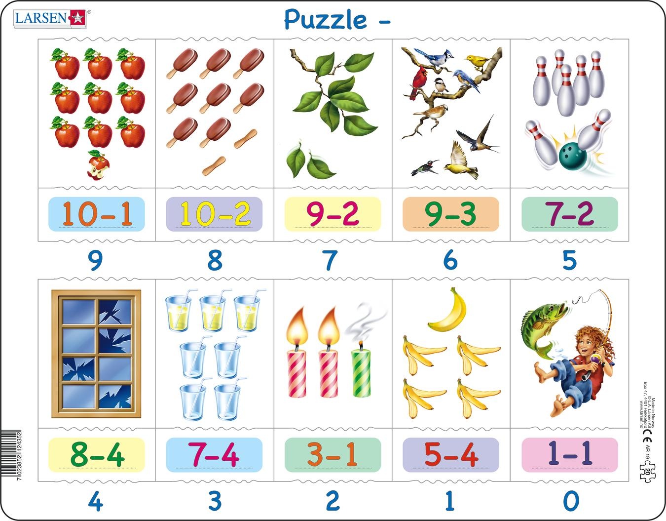 Puzzle 20 piese - Maxi - Mathematics | Larsen